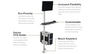 Sentry Floor-Mounted Computer Station - Versa Tables