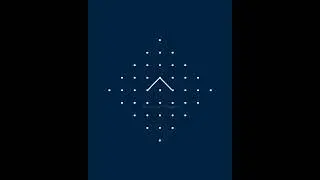 9 x 1 dots rangoli // chukkala muggulu with dots // kolam designs simple