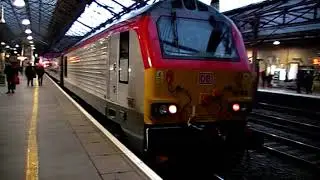 Diesel class 67 67014 arrives at Crewe Cheshire April 1st 2023