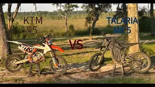 KTM 85 sx vs talaria mx 5 pro