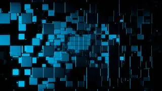 dynamic blue geometric pattern block Video material for video producer