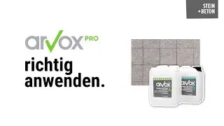 Anwendung Arvox Pro Stein + Beton