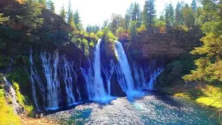 Burney Falls , McArthur Burney Falls Memorial State Park, CA, USA in 4K UHD
