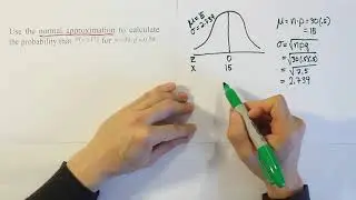 Using Normal Approximation to Binomial Probability, Problem 1