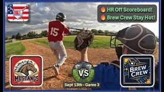 ⚾💥Home Run Off Scoreboard | Mustangs vs Brew Crew (BISIB Adult League) #behindthemask