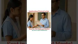 Application: Seat in the School Hostel | Application for School Hostel | Application Writing | Eng