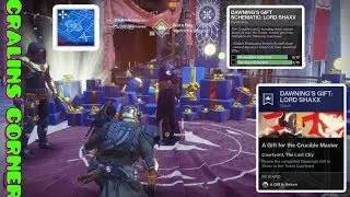 LORD SHAXX - Dawning's Gift Schematic Quest - (FASTEST WAY) - Destiny 2