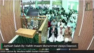 Masjid Sulaimani Jumuah Proceedings 19th December 2025 By: Moulana Hafith Goolam Roknodien.