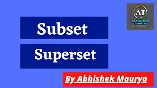 #subset #superset
