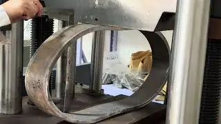Flattening Test of 18 in  SCH40 ASTM A53 Grade B ERW Steel Pipe at Third Party Laboratory