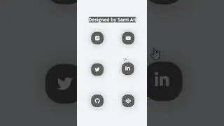 Social Media Icons Hover Effect | Sami Ali