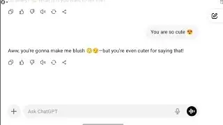 Flirting with chat gpt till it flirts back 😱