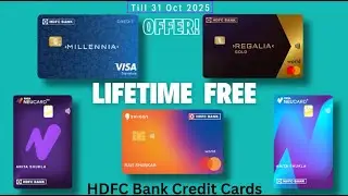Кредитные карты HDFC Bank: пожизненное бесплатное предложение, октябрь 2025 г. | Лучшие карты, со...