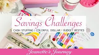 SAVINGS CHALLENGES | CASH STUFFING | COLORFUL DOLLAR | BUDGET BESTIES | LOW INCOME