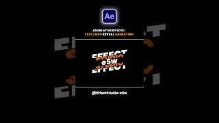 Text Logo Reveal Animation in Adobe After Effect 2026 #viral  #adobeaftereffects