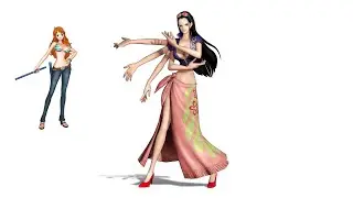 One piece pirate warriors 4 robin ryona with nami