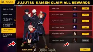 Free Fire Play The Game And Claim Free Item Jujutsu Kaisen Event