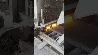 Safety & efficiency multi-head texturing surface stone flaming machine