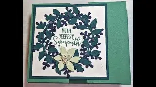 Wreath Card-Double Z Gate-Fold Card