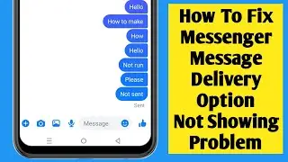 Messenger delivered icon not showing | missing | Messenger delivered icon removed |(Easy Trick)