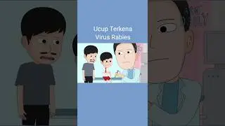 Ucup terkena Rabies #animasi #rabies #hewan #virus