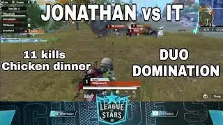 JONATHAN AND CLUTCHGOD Deadly Duo 11 kills Chicken dinner | TsmEntity Chicken dinner in Competitive.