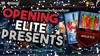 OPENING NEW ELITE PRESENTS - Rarest Gold Present in the Game? - NBA Live Mobile