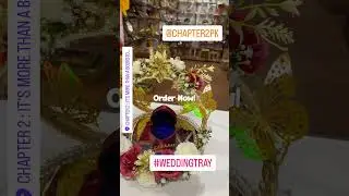 Butterfly Wedding Ring Tray with Gold Floral Decor | Chapter2PK 💍✨