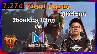 Midone Monkey King hc vs Nigma | Full Gameplay 7.27d | Dota 2 Pro Replays