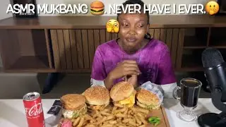 ASMR Mukbang | Burgers🍔 from Steers, Chicken Licken, Spur and KFC + Never Have I Ever!🫣