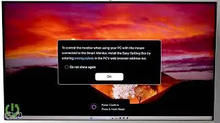 SAMSUNG SMART Monitor M8 &ndash; How to Enable or Disable Virtual Aim Point