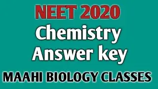 NEET 2020 Chemistry questions paper in hindi||neet 2020 chemistry answer key
