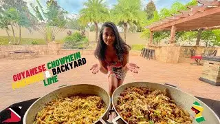 Diana's Chop & Dash Guyanese Chowmein & Fried Rice. + Backyard Lime . 🌴 🍜 🍚 💃 🕺