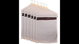 Cotton Hanging Saree Cover with Zipper Closure ( 28 x 18 Inch )