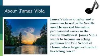 Seattle Based Actor James Viola