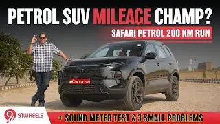 Тест расхода топлива бензинового двигателя Tata Safari 2025 года на 200 км + тест с шумомером + о...