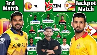 SL vs ZIM 3rd T20 Match Dream 11 Prediction Team Today Srilanka vs Zimbabwe dream 11 prediction team