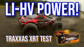 ЭПИЧЕСКИЙ тест аккумулятора Traxxas XRT + Turnigy Rapid 8.4 Li-HV | Невероятное повышение мощности!
