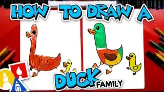How To Draw A Duck Family