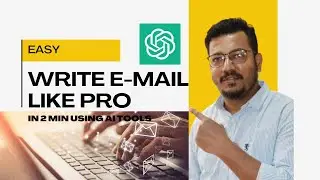 How to write Emails using ChatGPT & Free AI Tools | Email Writing like a pro with ChatGPT | Hindi