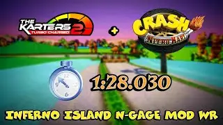 (FWR) Inferno Island 1:28.030 Crash Nitro Kart (N Gage) | The Karters 2 Mod