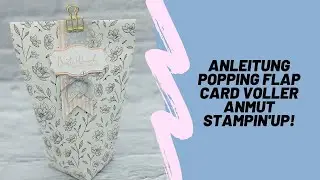 Anleitung Grosse T&uuml;te aus einem DSP 30x30 cm Vintage Rosen Stampin'Up!