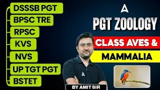 PGT Zoology For All TGT PGT Exams | Zoology - PGT Zoology -  Class Aves & Mammalia by Amit Sir