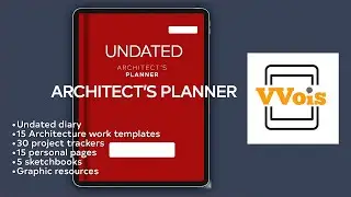 The Architects UNDATED Digital Planner on iPad Pro with Goodnotes