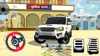Indian Car Driving Game 🚓 Police Station Entry | Scorpio SUV Gameplay Hindi