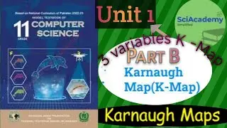K-Map | Simplification of Boolean Function using K-Map| 3 Variable K-Map Chapter 1 Class 11