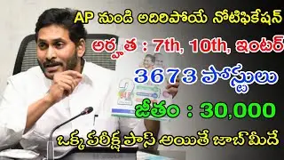 Latest AP Govt Notification 2022 | AP Jobs In Telugu 2022 | Latest Govt Jobs In Telugu 2022