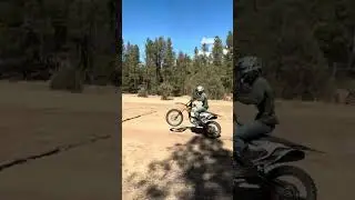 KTM 450 wheelie 🔥#motocross #dirtbike #trailbikes ￼