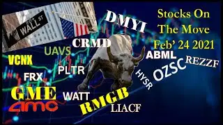 Live!! GME, AMC, ABML, HYSR, REZZF, RTP, CWSFF, FSR, OSK, RMGB, FRSX, DMYI,-Feb' 24 2021