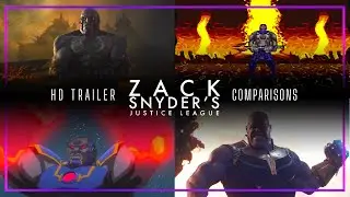 Justice League Snyder Cut (2021) Trailer Comparisons | HBO Max